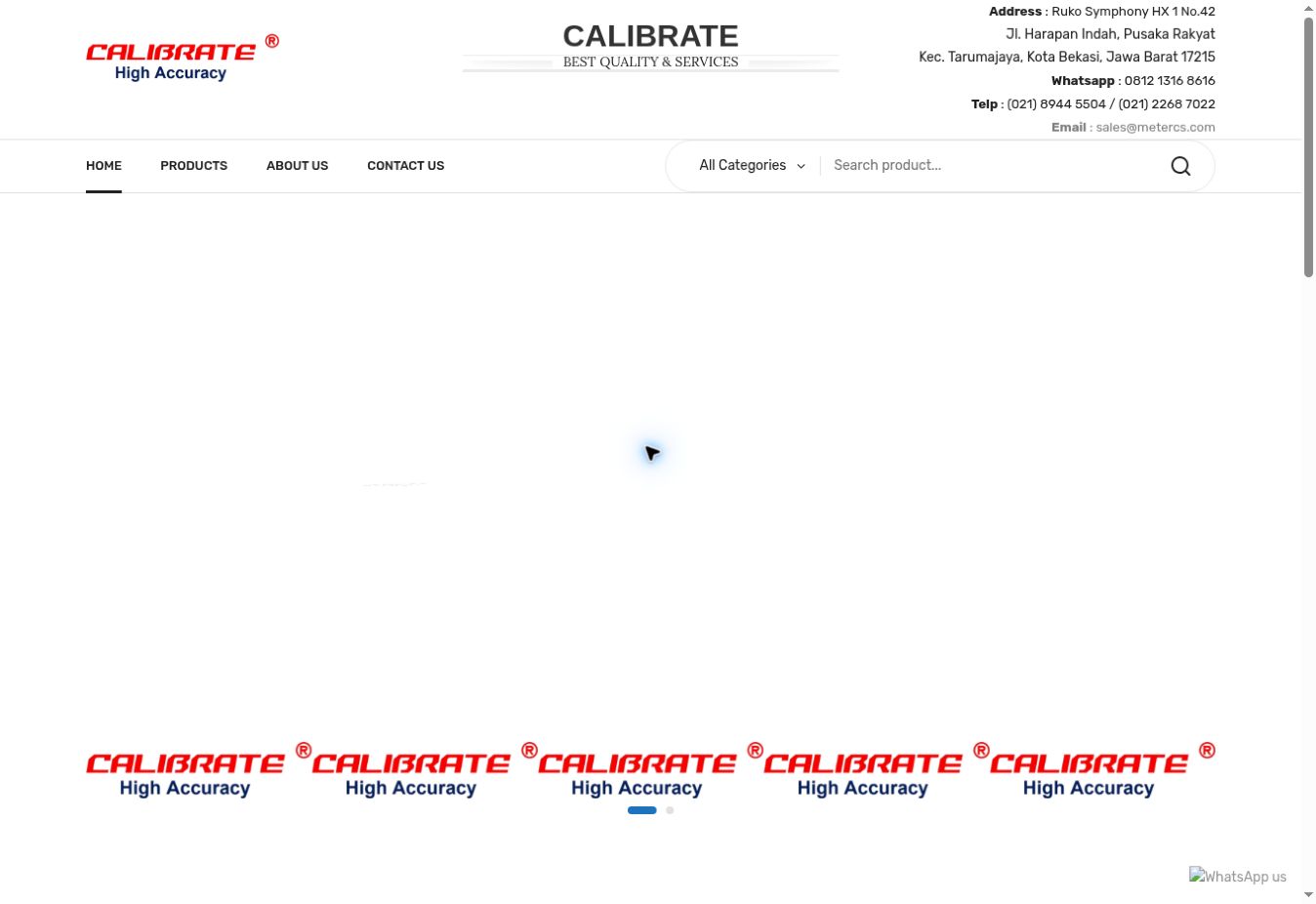 Calibrate Industrial Product Website
