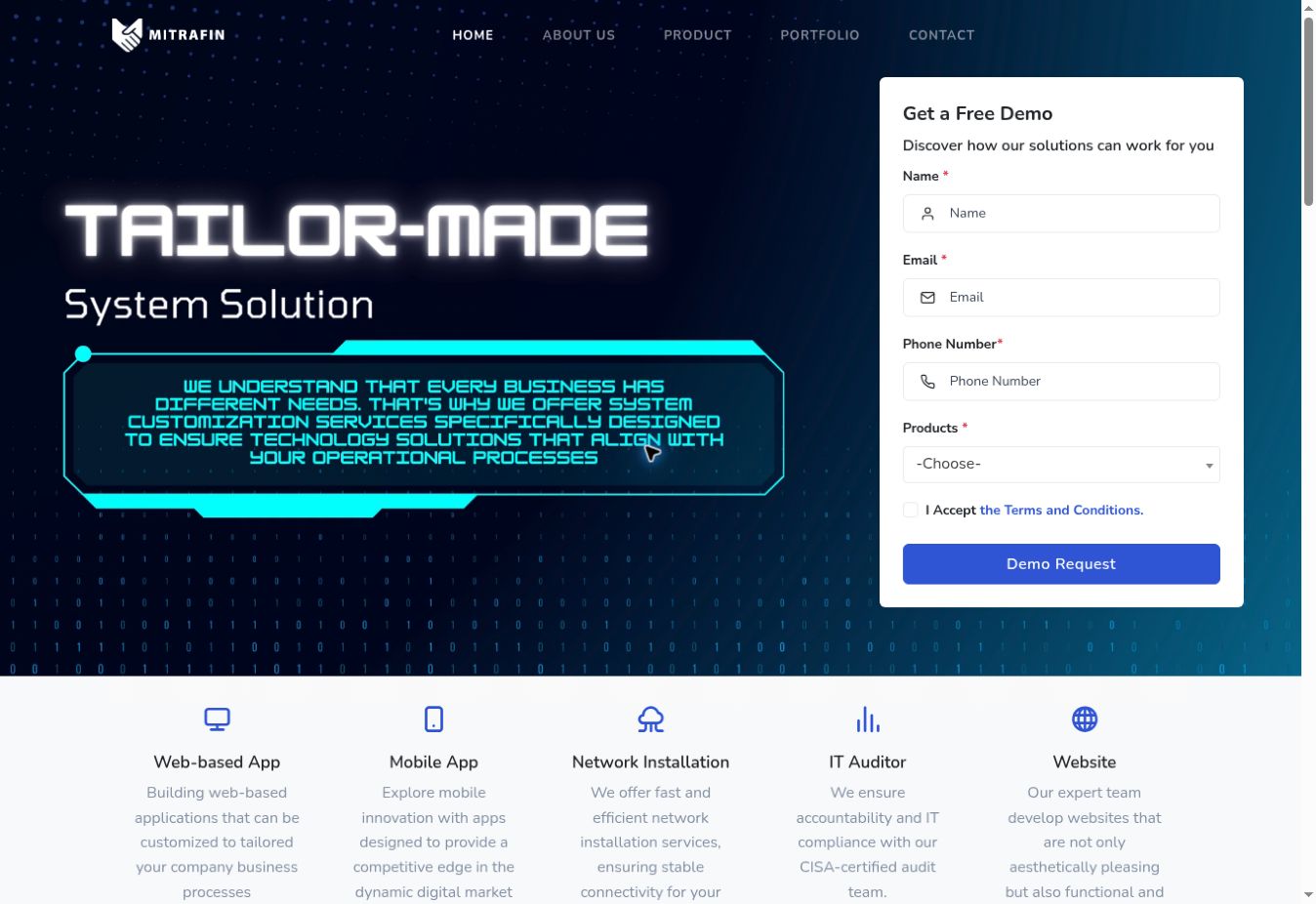 Mitrafin Corporate Website